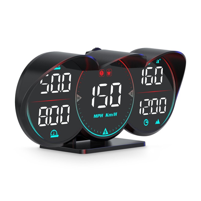 G17 Car Hud Head-Up Display Car Universal Beidou Speed Measurement Time Speed Alarm Head-Up Device