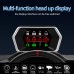 GEYIREN P17 4.3" OBD+GPS Dual System HUD Rotating LCD Detector Overspeed Water Temperature Speed Alarm Brake Turbine Test Mileage