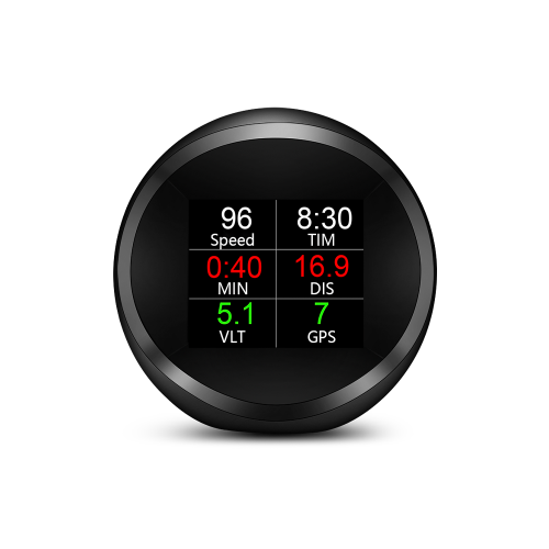 GP11 Car HUD Display Slope Meter Head Up Display Gauge Speedometer Alarm Function Intelligent GPS LCD Display