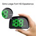 Green Light Universal Car Head-Up Display HUD GPS Speedometer Digital Speedometer Display Plug and Play for All Cars