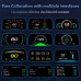 Head-Up Display Portable Car OBD2 Speed Navigation Projector Car Dashboard Display Screen Navigation Projector GPS OBD Speedometer Head Up Display