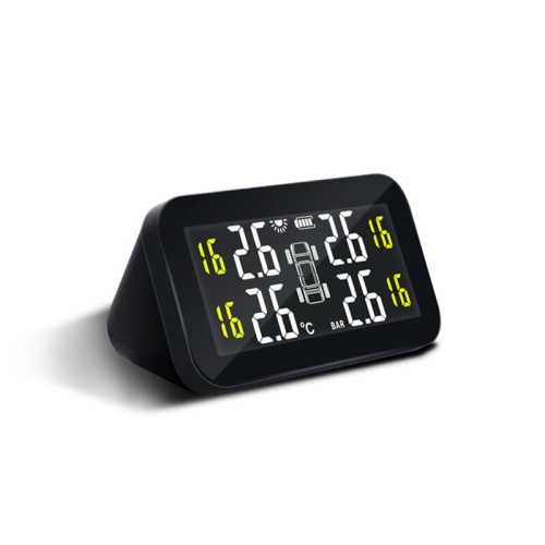 Wireless TPMS Tire Pressure Monitor Car Tire Pressure Monitoring System Real-Time Monitoring Solar Charging Tire Pressure Sensor