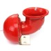 12V Electric Bull Horn Super Loud Raging Sound w/ Pull Lever Metal Red For Car Truck Boat