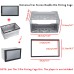 7 Inch 2 Din Radio Fascia Dash Panel Mount Trim Metal Frame Universal For Car Stereo DVD Player