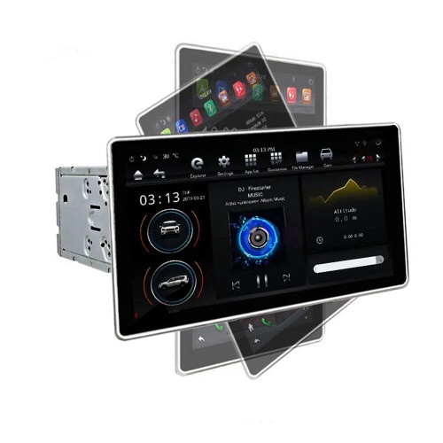 PX6 12.8 Inch for Android 8.1 Car Stereo Radio 180 Degree Rotable IPS Touch Screen 4G+64G GPS WIFI 3G 4G FM AM Support Vehicle Balance Detection