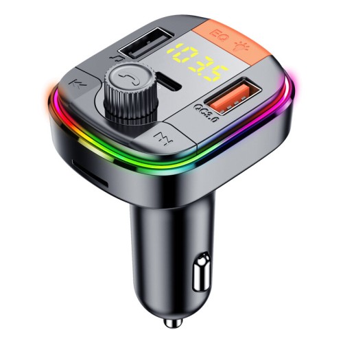 bluetooth 5.0 FM Transmitter Handsfree Car Radio Modulator MP3 Player With 18W USB Super Quick Charge Adapter for Car