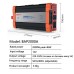 1000W/1500W/2000W/3000W Pure Sine Wave Power Inverter DC12V to AC220V Vehicle Smart Inverter with LED Screen