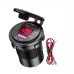 12-24V 48W Dual USB Car Charger Socket PD3.0&QC3.0 with LED Voltmeter ON/Off Switch Fast Charge Bus Trailer Boats