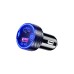 12-24V Dual USB Car Charger PD + QC3.0 Fast Charging With Aperture Touch Switch Metal Material for Bus Trailer RV Boats Motorcycles