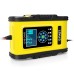 12/24V 12A/6A 7-Stage Pulse Repair LCD Battery Charger For Car Motorcycle Lead Acid Battery Agm Gel Wet