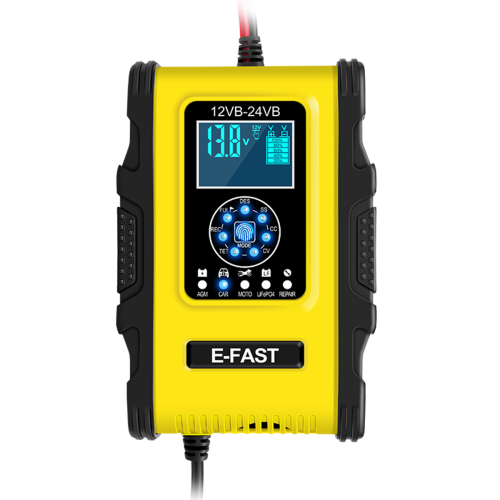 12/24V 12A/6A 7-Stage Pulse Repair LCD Battery Charger For Car Motorcycle Lead Acid Battery Agm Gel Wet
