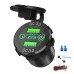 12V-24V 60W Triple USB Car Charger Socket PD3.0 & Dual QC3.0 with Touch Switch Fast Charge Adapter Bus Trailer Boats