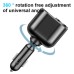 12V-24V Universal Car Charger  Car Fast Charge Adapter Socket 66W USB Phone Charger 360° Rotation for iPhone Samsung Xiaomi