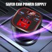12V/24V to 220V Car Inverter 200W 3.0 Fast Charge +Type-C Car Charger Socket with Intelligent Digital Display for Phone Tablet