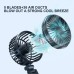 360° Adjustable Dual Head Car Fan USB for Car Home Cooling Fan Powerful Double-Head 2 Speed Electric Fan Silent Foldable