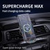 40W Wireless Car Charger Phone Holder Super Fast Charging Automatic Clamp 360° Rotation Glass Mirror