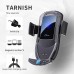 40W Wireless Car Charger Phone Holder Super Fast Charging Automatic Clamp 360° Rotation Glass Mirror