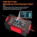 RJtianye European Standard 12V 6A Smart Pulse Repair Charger for SUV Motorcycle Charger LED Screen Display