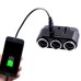 YANTU 12V-24V Car Power Socket Car Charger 2USB Charging Port 3.1A QC3.0 Fast Charger Cordless