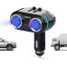 YANTU 12V-24V Car Power Socket Car Charger 2USB Charging Port 3.1A QC3.0 Fast Charger Cordless