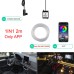 1IN1 2M RGB LED Atmosphere Car Interior Ambient Light Strips Light by App Control Neon LED Dash Board Decorative Lamp