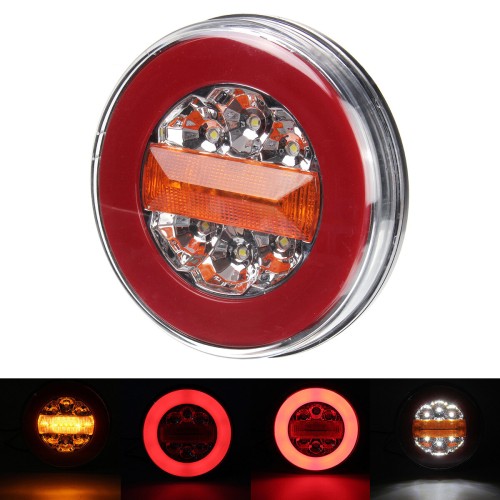 24V 12V-30V LED Hamburger Rear Tail Lights WaterproofFor Truck Lorry Van Caravan Bus Camper