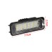 2PCS 18 LED License Number Plate Car Lights For VW Golf MK4 MK5 MK6 Passat Lupo Polo 9N