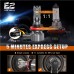 2PCS 30000LM E2 Canbus LED Headlight H4 H7 H11 Car Front LED Fog Lamp Bulbs DC9-18V Hi-Low Beam