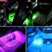 48 LED Car Interior Ambient Foot Strip Light Backlight Remote App Music Control Auto RGB Decorative Lamps