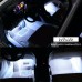 GLIME 12V 48LED 5050smd Car Decorative Atmosphere Light Strips SUV Interior Footwell Neon Lamp