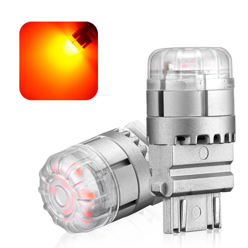 NOVSIGHT Pair 12V 2W Car LED Bulbs 3157 Type Tail Light Bulbs 700LM Bright Turn Signal Bulbs 3020SMD