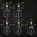 NightEye Auto Lighting A315-S4 2PCS Car LED Headlight Bulb 15,000LM/PAIR LED Front Headlamp 6500K White IP68 Waterproof