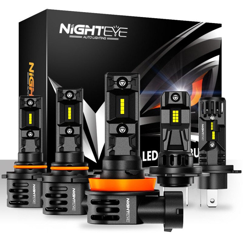 NightEye Auto Lighting A315-S7 A Pair 20000LM 6500K LED Car Headlight Bulbs 70W Auto Headlamp IP68 Waterproof  for Modification Cars