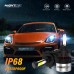 Nighteye A315-S2 DC 9V-32V Pair LED Car Headlights 6500K Cool White 9000LM/ Pair LED Headlamp IP68 Waterproof High Low Beam