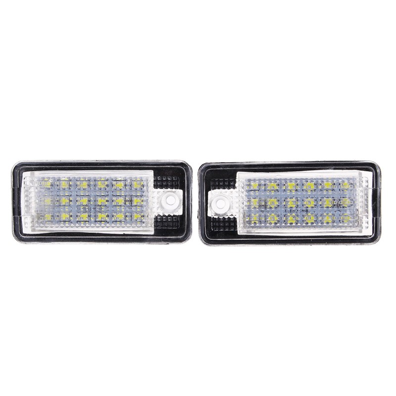 Pair 18LED License Number Plate Lights CANBUS Error Free For Audi A3 S3 A4 A6 S6 A5 RS4