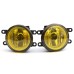 Pair Front Fog Light Yellow Lens with Bulbs 110W For Toyota For Lexus For Scion