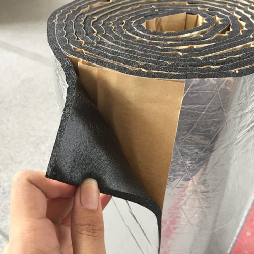 0.5x2Mx10mm Aluminum Foil Cotton Car Soundproofing Insulation Mat Proofing Deadener Heat Noise Insulation Deadening Mat