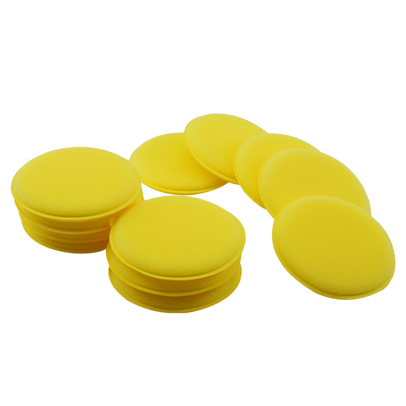 12Pcs Car Polishing Pads Polish Soft Foam Applicator Pads Practical Sponge Wax for Clean Car Vehicle Auto Glass