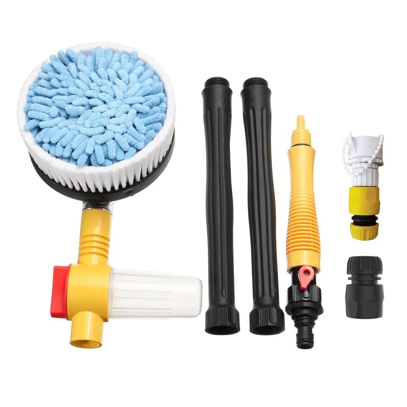 Automatic Rotate Switch Car Wash Brush Spray Water Flow Foam Brusher High-pressure Clean Tool