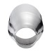 Universal Stainless Steel Exhaust Muffler Round Slant 2.25 Inch Inelt 4 Inch Outlet