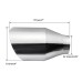 Universal Stainless Steel Exhaust Muffler Round Slant 2.25 Inch Inelt 4 Inch Outlet