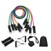 11Pcs Natural Rubber Latex Fitness Resistance Bands Exercise Elastic Pull String Work Exercise Yoga Training Set