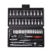 46Pcs Socket Wrench Set Combo Tool Auto Repair Screwdriver Combination 1/4 Inch Ratchet Wrench Set with Metric Drill Bit Socket Extension Bar for Auto Repair Engine Maintenance