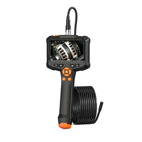 Handheld Car Endoscope Camera 4.3 inch IPS HD Screen Detachable Cable 8mm 2mp Industrial Borescope For Drain Pipe Waterproof