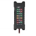 KINGBOLEN Battery Tester Bm410 12~24V Copper Clip Version Car Digital 6 LED Light Alternator Auto Battery Analyze