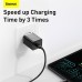 Baseus 30W 1-Port USB PD Charger 30W USB-C PD3.0 QC3.0 Fast Charging Wall Charger Adapter EU Plug for iPhone 15 14 13 for Samsung Galaxy S24 for Xiaomi 14pro for Huawei Mate60 pro