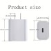 PD20W 1-Port USB PD Charger 20W USB-C Fast Charging Wall Charger Adapter EU Plug with Type-C to Type-C Cable