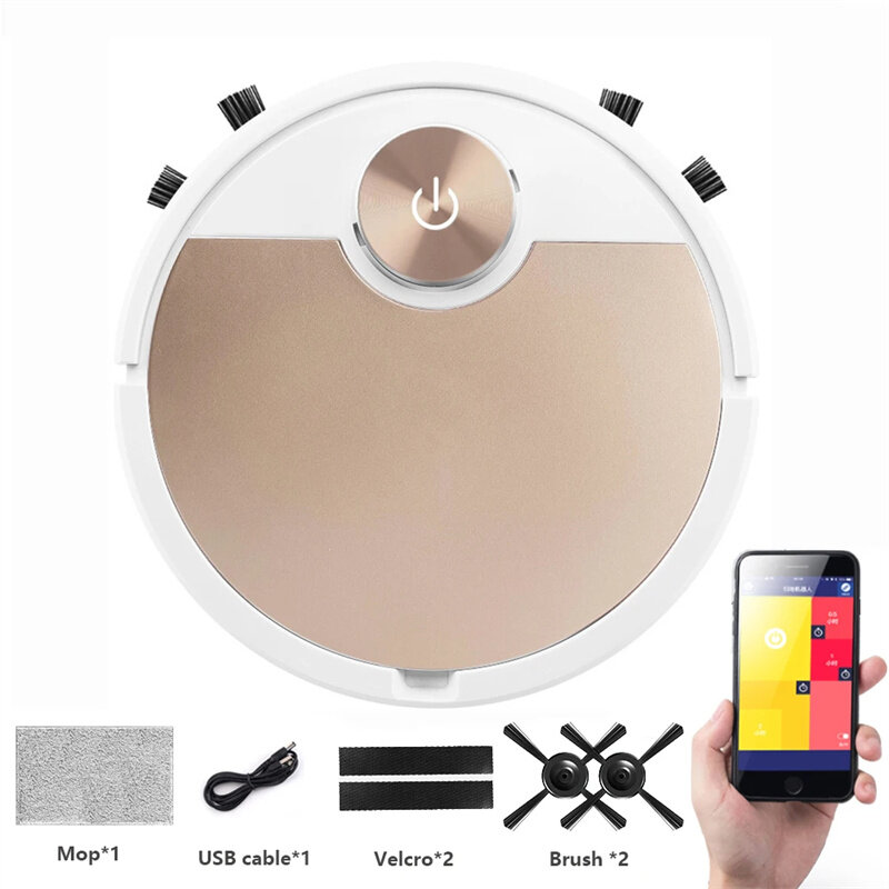 ES300 Robot Vacuum Cleaner Smart Remote Control APP Wireless Cleaning Wet and Dry For Home 3 in 1 Smart Household Appliances Mop Cleaning Floor Vacuum Cleaner