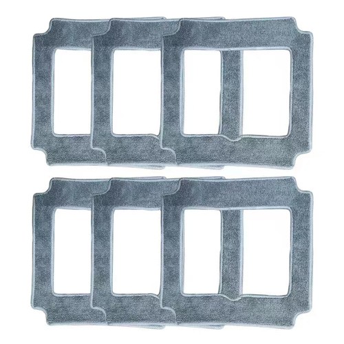 LIECTROUX 6PCS/Set Robot Mop Cloth Cleaning Cloth YW509 Window Cleaning Decontamination Cleaning Cloth