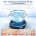 Ultrasonic Cleaner for Dentures, Invisalign, Mouth Guard, Aligner, Whitening Trays, 43kHz 180ML Portable Ultrasonic Jewelry Cleaner Ultrasonic Retainer Cleaner for Home and Travel Use